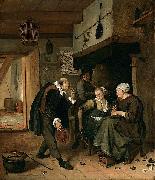 Jan Steen Oude Vrijer - Jonge Meid oil